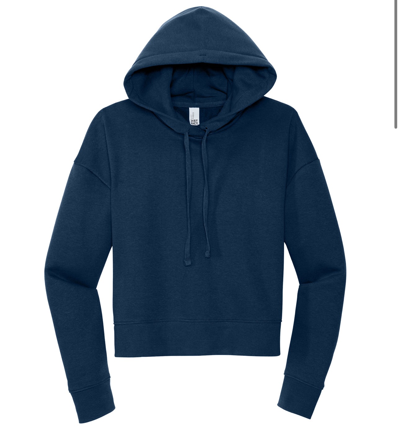CROP Hoodie Rhinestone Logo front