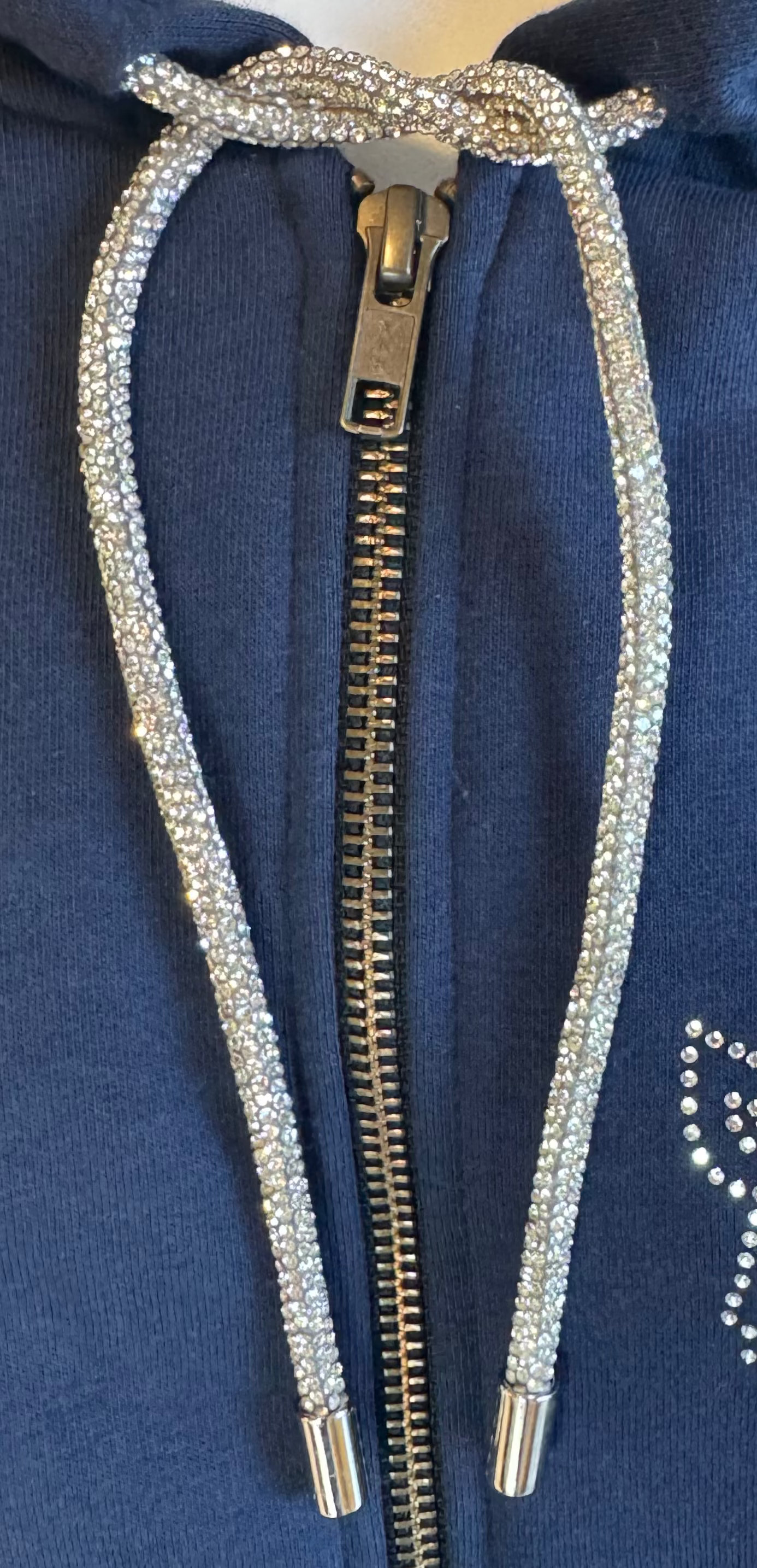 Rhinestone Hoodie Lace Add-On