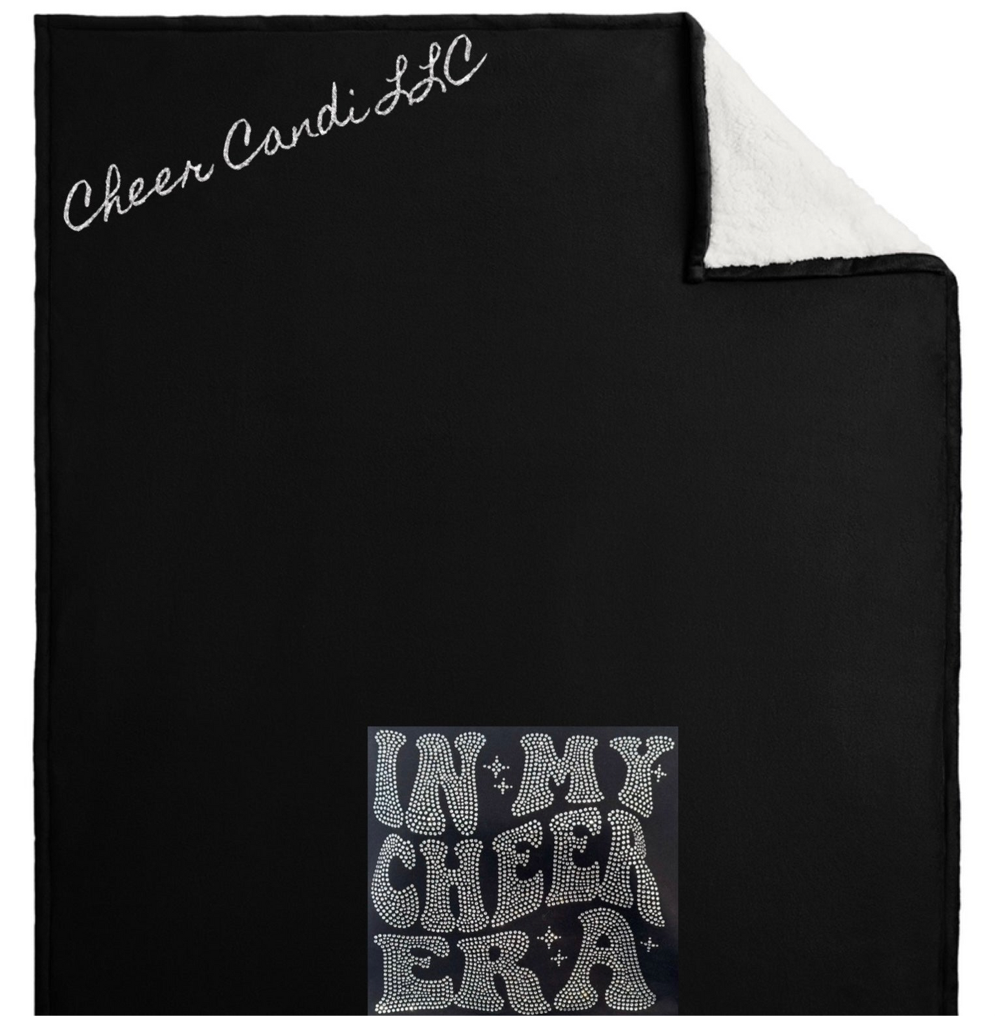 Cheer Era Rhinestone Sherpa Blanket