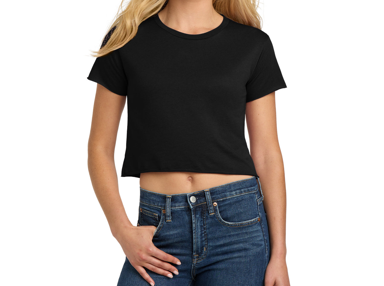 CROP Tee Nevada Rhinestone logo Front