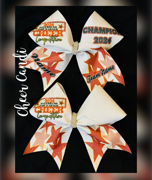 Sagebrush Pop Warner Cheer Competition Bow