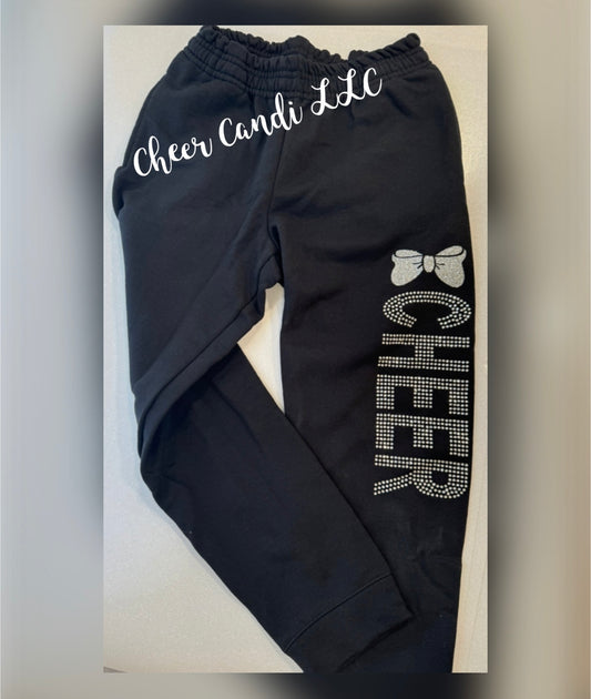 Cheer Rhinestone Jogger Sweat Pant