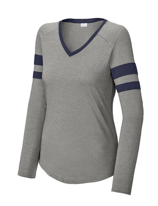 Long Sleeve TShirt Rhinestone Logo Front
