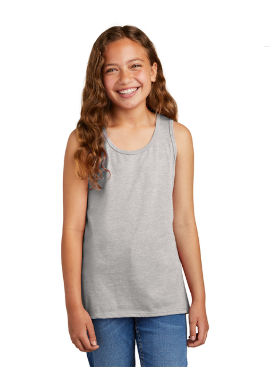 Grey & Navy Tank with Rhinestone Logo Choice